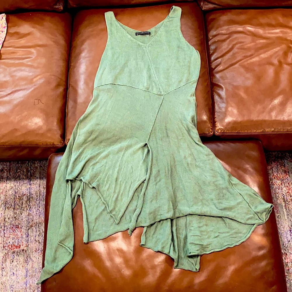 Green sleeveless Peruvian Connection tunic